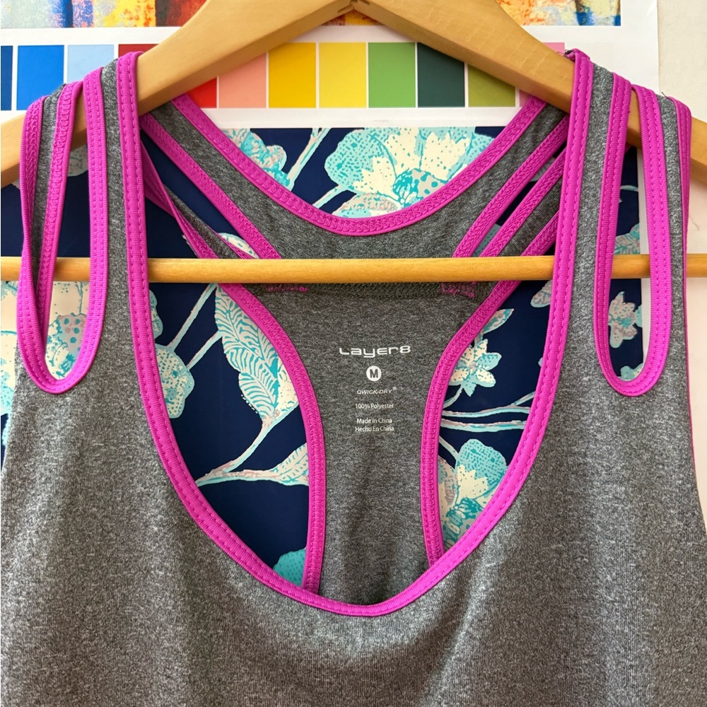 Layer 8 Racerback Tank Top - Picture 2 of 3